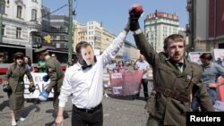 Protest la Praga impotriva corupției la nivel înalt în Azerbaidjan