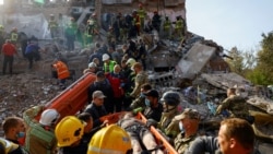 Massive Russian Attack Kills At Least 19, Devastates Pryluky Apartment Block