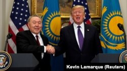 Нурсултан Назарбаев и Дональд Трамп.