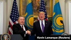 Donald Trump și Nursultan Nazarbaiev