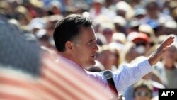 Митт Ромни на предвыборном митинге во Флориде