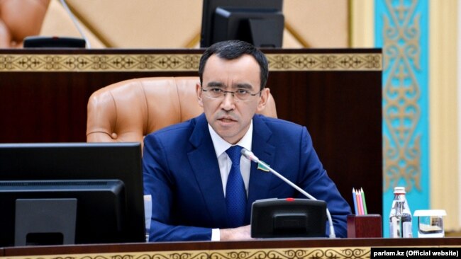 Маулент Ашимбаев, новый спикер сената казахстанского парламента. Нур-Султан, 4 мая 2020 года.