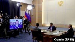 Путин дар расми ифтитоҳи тарҳи нави лӯлаи газ тавассути тамоси телевизионӣ иштирок кард 