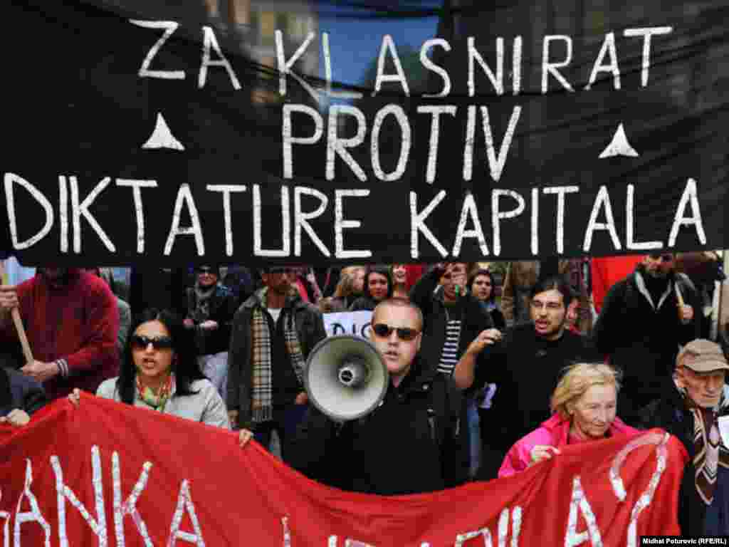 Protesti protiv neoliberalnog kapitalizma, Sarajevo, 15. oktobar 2011