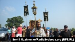 Хресна хода УПЦ (Московського патріархату). Околиця Борисполя, 25 липня 2016 року