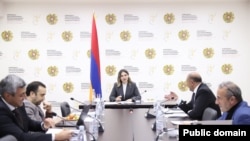 Armenia - Justice Minister Srbuhi Galian chairs a meeting of the Constitutional Reform Council, Yerevan, November 27, 2025.