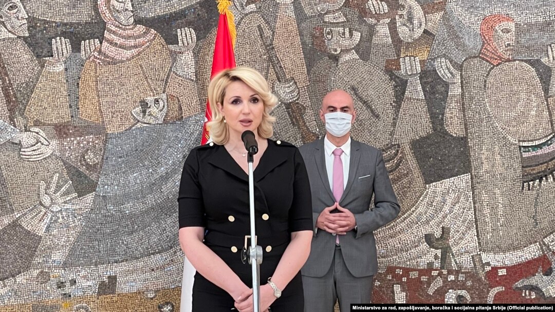 Ministarka za rad, zapošljavanje, socijalna i boračka pitanja Srbije Darija Kisić Tepavčević