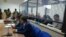 Defendants listen to the verdict in the case in Nur-Sultan on December 11. 