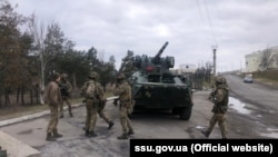 The SBU conducts large-scale anti-terrorist exercises in the Kherson region in April 2021.