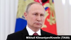 Ռուսաստանի նախագահ Վլադիմիր Պուտինը ուղերձով է հանդես գալիս, Մոսկվա, 23-ը մարտի, 2018թ․