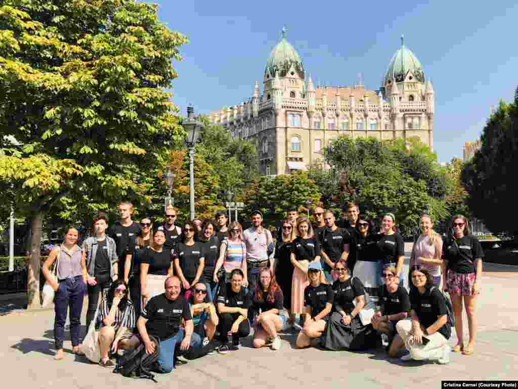 Participanții la programul Telling Our Stories 1989 în Budapesta, septembrie 2019