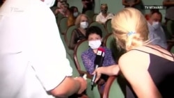 Министр культуры Грузии вырвала микрофон у журналистки