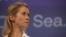 Kaja Kallas la o conferință de presă la Bruxelles, pe 16 octombrie 2025.