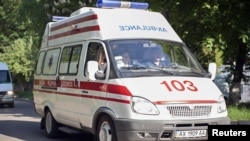 Një autoambulancë transporton nga burgu në spital Julia Tymoshenkon, Kharkiv, 9 maj 2012