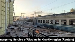 Расейскія войскі стала наносяць удары па чыгуначнай станцыі ў Лазавой. Архіўнае фота