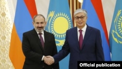 სომხეთისა და ყაზახეთის ლიდერები, ნიკოლ ფაშინიანი და ყასიმ-ყომარტ ტოყაევი