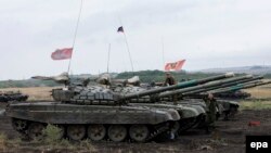 Танки российского производства на Донбассе