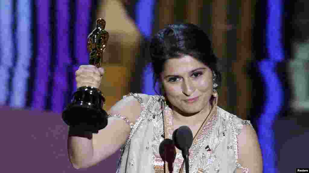 Sharmeen Obaid-Chinoy pakistanska redateljica dobila je Oscara za najbolji dokumentarni kratki film "Saving Face", 26.02.2012. Foto: Reuters / Gary Hershorn