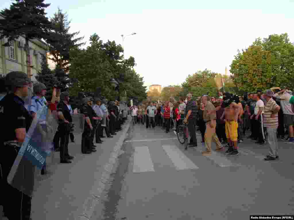 Протест против полициската бруталност во Битола.