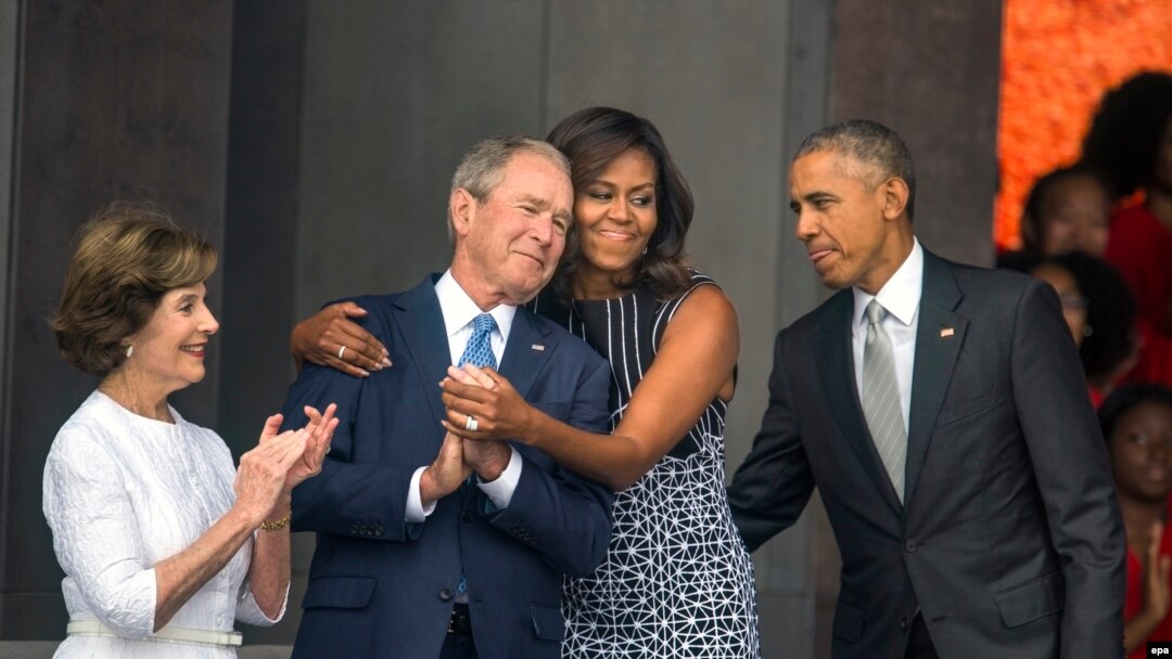 Laura i George Bush, Michelle i Barack Obama 