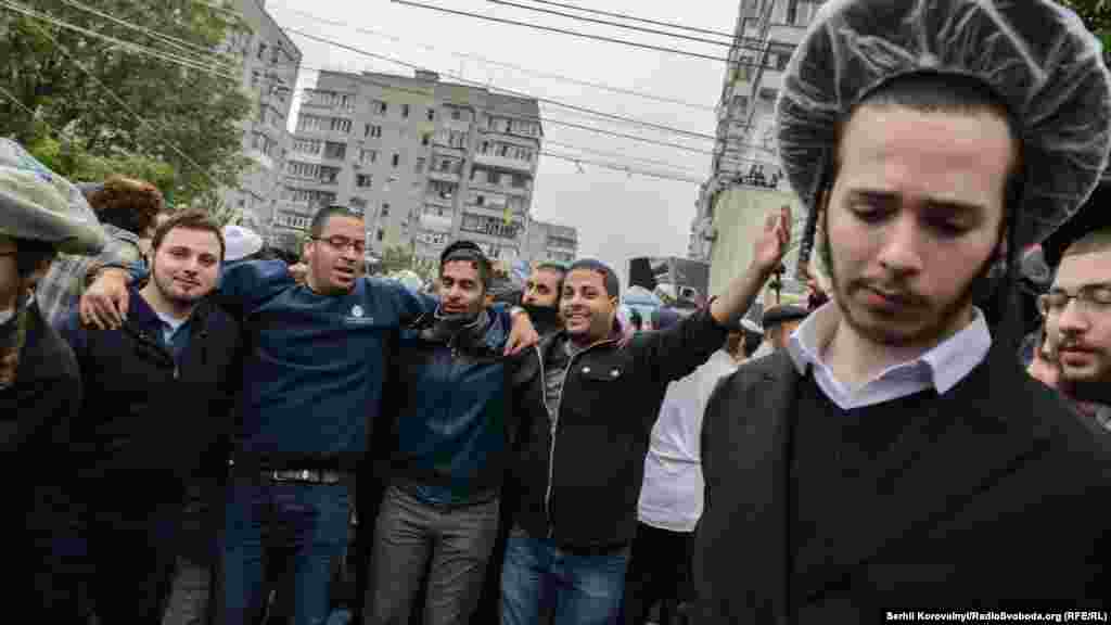 An estimated 30,000 Hasidic Jews visited Uman. 