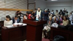 Суд над четырьмя обвиняемыми в «участии» в ДВК. Алматы, 6 ноября 2019 года.