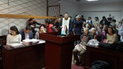 Суд над четырьмя обвиняемыми в «участии» в ДВК. Алматы, 6 ноября 2019 года.