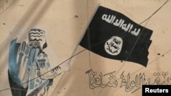 Графіті із зображенням символіки угруповання «Ісламська держава» в Іраку (ілюстративне фото)