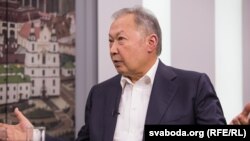 Бывший президент Кыргызстана Курманбек Бакиев в студии RFE\RL в Минске. 2 марта 2017 года.