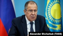 Russia's Foreign Minister Sergei Lavrov during an extended meeting with Kazakhstan's Minister of Foreign Affairs. October 6, 2017