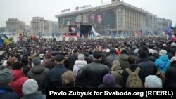 Pamje ga demonstratat e sotme në Kiev të Ukrainës