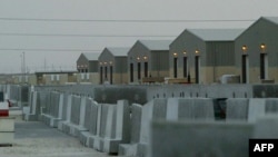 An archive photo of the As-Sayliyah camp in 2002, when it was a US military base. 