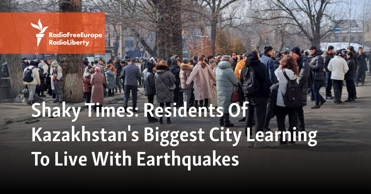 Residents of Kazakhstan's largest city learn how to live with earthquakes