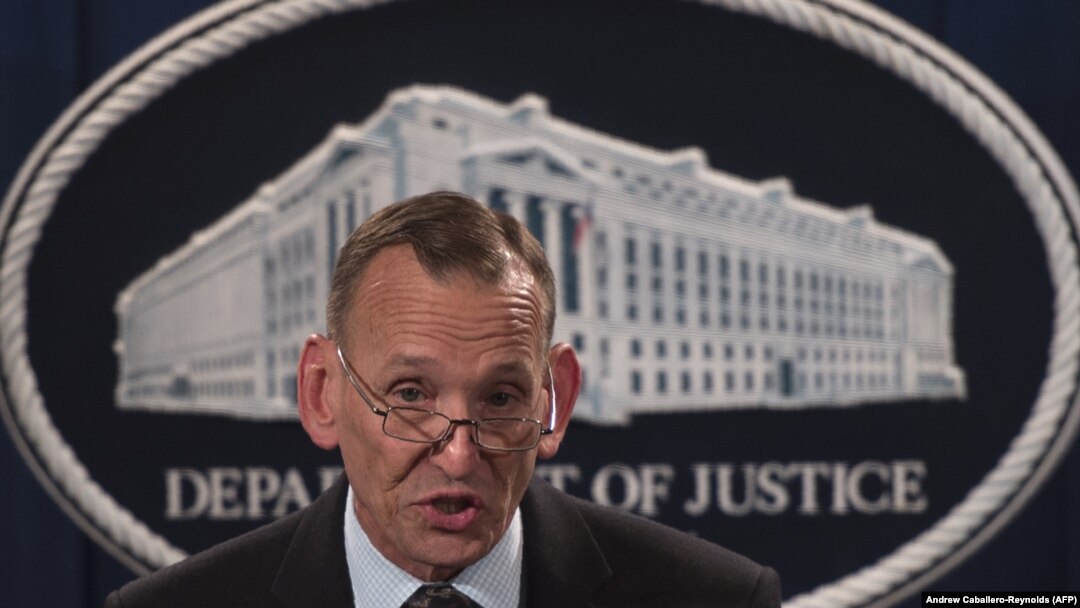 U.S. -- Director of the U.S. Secret Service Randolph Alles speaks during a press conference at the Department of Justice in Washington, October 26, 2018