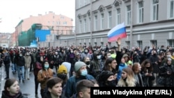 Протестный митинг в Петербурге 21 апреля