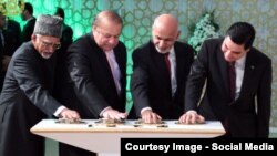 Türkmenistanyň, Owganystanyň, Pakistanyň we Hindistanyň liderleri