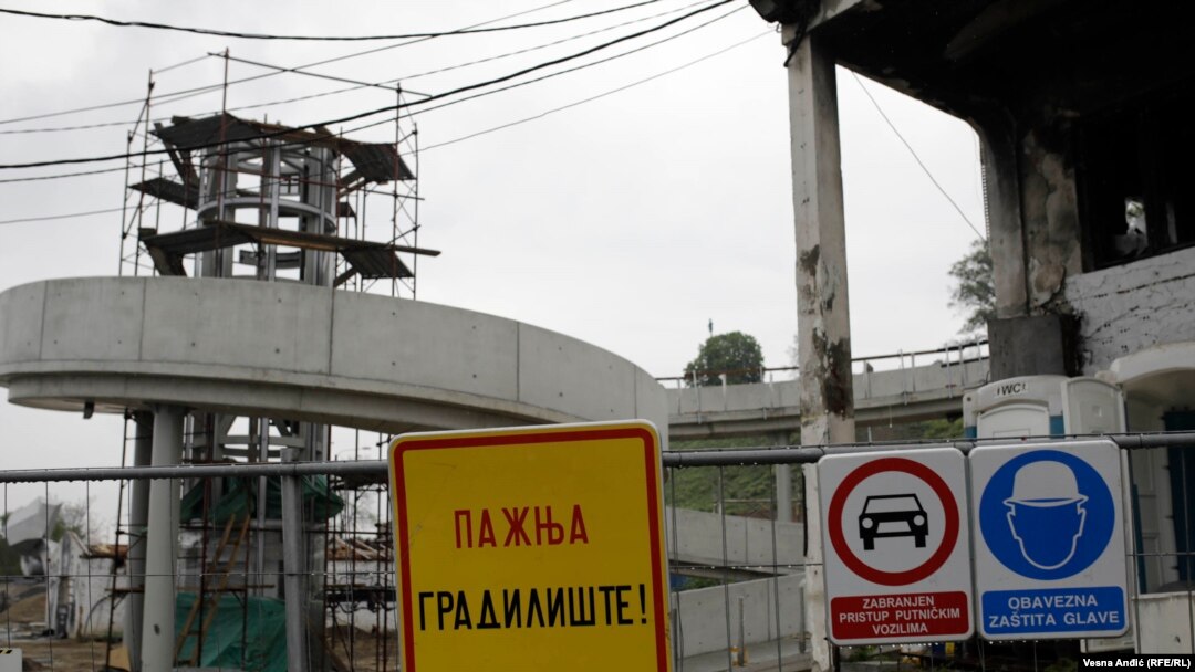 Gradilište za buduću gondolu podno Kalemegdana, Beograd (2019.)
