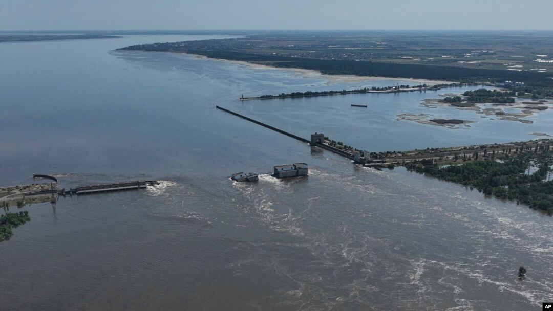 Kyiv has blamed Russian forces for blowing up the Nova Kakhovka dam on the night of June 6, 2023.