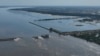 Розлив Каховського водосховища внаслідок руйнування греблі КАховської ГЕС. 7 червня 2023 року