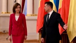 Молдова президенти Майя Санду украиналик ҳамкасби Владимир Зеленский билан (архив сурати)