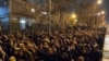 Photo released by ISNA newsagency shows protest outside Sharif University in Tehran. January 11, 2020.