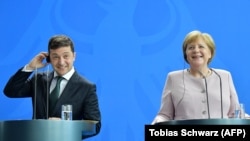 Cancelara Angela Merkel președintele Volodimir Zelenski