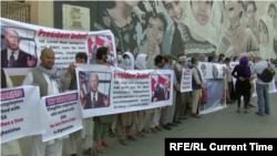 A demonstration in Kabul in 2021 that urged U.S. visas for Afghans who worked as U.S. interpreters