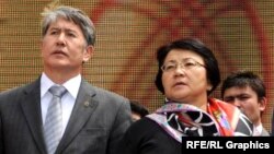 Экс-президенты Кыргызстана Алмазбек Атамбаев и Роза Отунбаева.