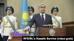 Касым-Жомарт Токаев в день инаугурации после отставки Нурсултана Назарбаева. 20 марта 2019 года