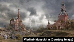 Картина Владимира Манюхина "Красная площадь. Осень"