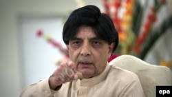 Pakistani Interior Minister Chaudhry Nisar Ali Khan (file photo)