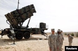 Sistem Patriot desfășurat la Gaziantep, in Turcia.