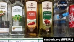 Белорусская водка в крымском магазине