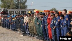 Armenia -- Rescue workers from across Europe and the former USSR begin a NATO-led disaster relief exercise, 12September 2010.